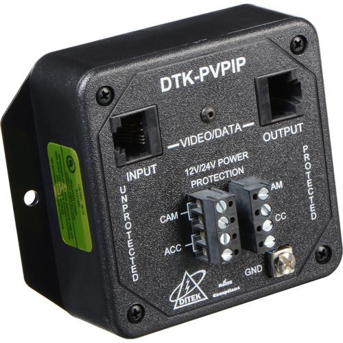 DITEK DTK-PVPIP IP PoE Video Power and Data Surge Protector