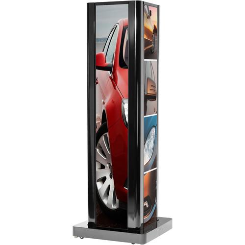 Peerless-AV Four-Sided Portrait Kiosk for LG Ultra-Stretch Signage 86BH5C Display