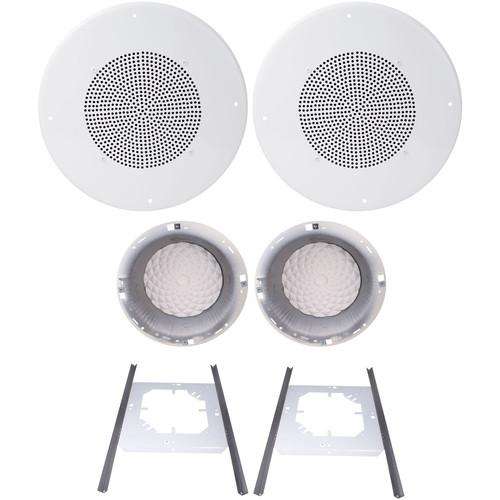 Speco Technologies G86TG 8" 70 25V Classic Grille In-Ceiling Speaker Kit