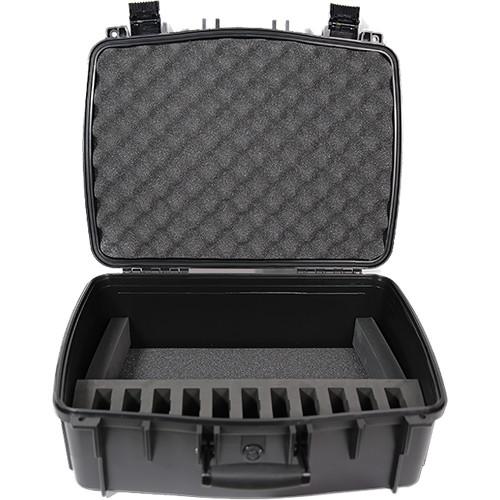 Williams Sound Large Water Resist CarryCase,15 Slot Foam Insert for Digi-Wave Transceivers and Receivers
