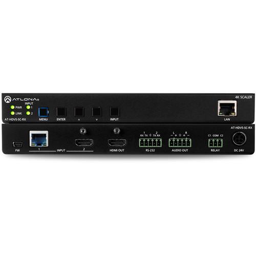 Atlona HDBaseT Receiver and 4K UHD Scaler with Local HDMI Input