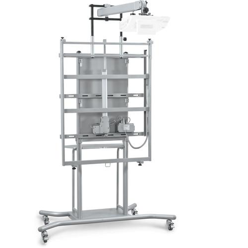 Balt iTeach 2 Mobile Electric IWB Stand with Cart and Super Short Throw Projector Arm