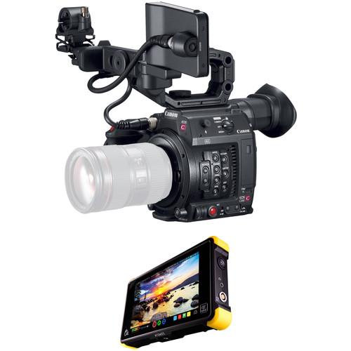 Canon C200 EF with EVF, Accessories, and Shogun Flame Kit