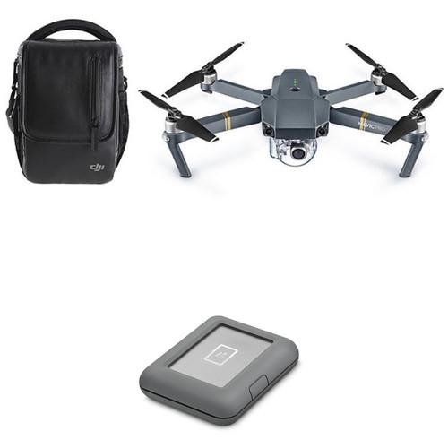 DJI Mavic Pro Fly More Drone with LaCie 2TB Copilot BOSS Hard Drive Kit