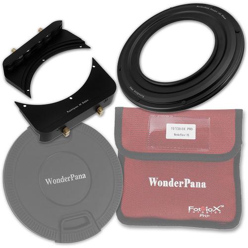 FotodioX WonderPana 6.6" Holder Bracket Kit with 95mm-145mm WonderPana FreeArc Aluminum Step-Up Ring and 145mm Center-Pinch Snap-On Lens Cap