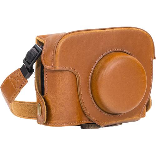 MegaGear PU Leather Camera Case and Strap for Canon PowerShot G16