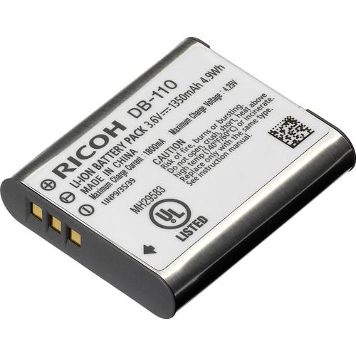 Ricoh DB-110 Rechargeable Lithium-Ion Battery, Ricoh, DB-110, Rechargeable, Lithium-Ion, Battery