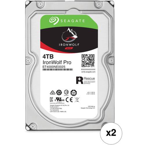 Seagate 4TB IronWolf Pro 7200 rpm SATA III 3.5" Internal NAS HDD Kit