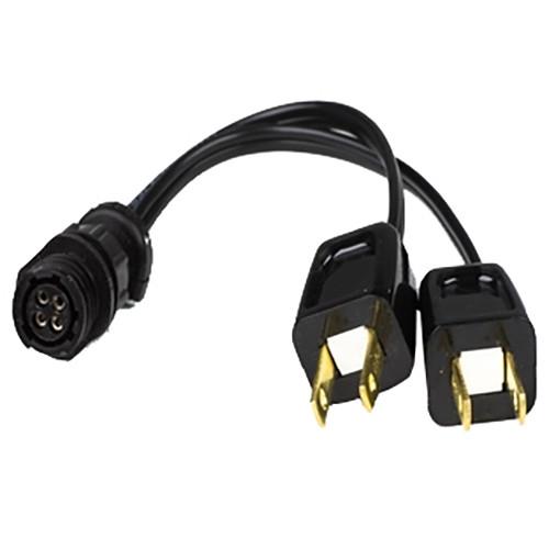 Sourcemaker 4-Pin to Dual Edison Adapter for Select KINO FLO LED FLO Tube