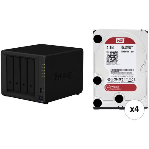 Synology DiskStation 16TB DS418play NAS Enclosure Kit with WD NAS Drives