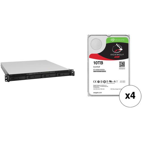 Synology RackStation 40TB RS818 4-Bay NAS Server Kit with Seagate NAS Drives