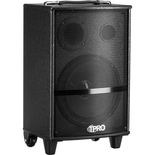 Technical Pro WASP810B Rechargeable 8" Bluetooth-Enabled Portable PA System with Light Show