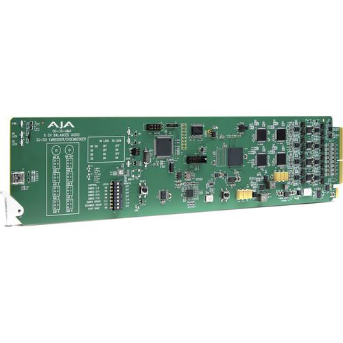 AJA openGear 8-Channel 3G-SDI Analog Audio Embedder Disembedder with DashBoard Support