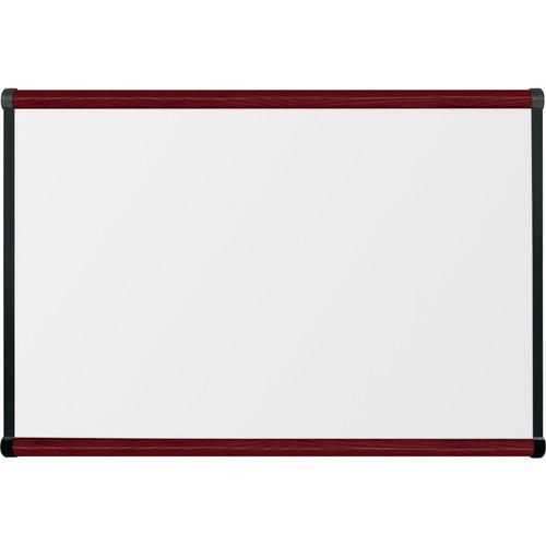 Best Rite Porcelain Steel Whiteboard with Mahogany Origin Trim