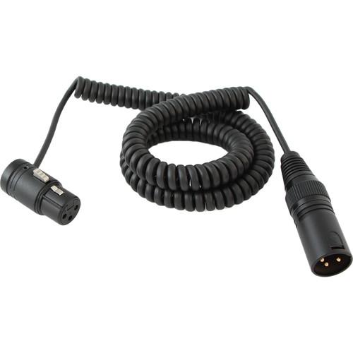 Cable Techniques Coiled Boompole-to-Mixer Cable with Low-Profile XLR-3F Connector