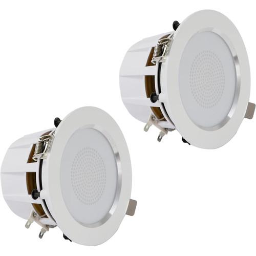 Pyle Pro PDIC35 3.5" Ceiling Wall 140W 2-Way Aluminum Frame Speakers