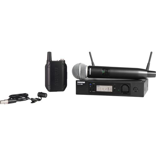Shure GLXD124R 85 Handheld and Lavalier Combo Wireless System