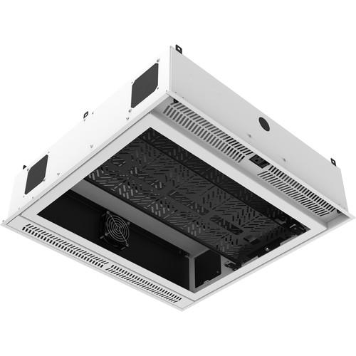 Atlas Sound 2x2 Ceil-Mount 2RU,STD-Width, Ambitilt Shelf Integrated Current Sensing PWR Pack NO PRJCTR PoleMount