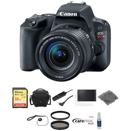 Canon EOS Rebel SL2 DSLR Camera with 18-55mm Lens Deluxe Kit