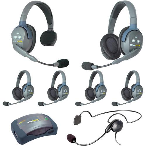 Eartec HUB715CYBEU UltraLITE 7-Person HUB Intercom System with Cyber Headset