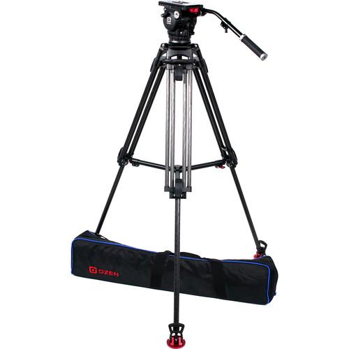OZEN 100CF2 100mm Carbon Fiber Tripod & Agile 12 Fluid Head System