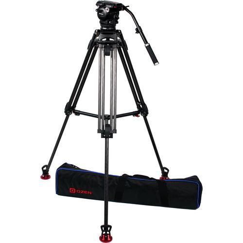 OZEN 100CF2 100mm Carbon Fiber Tripod & Agile 12S Fluid Head System