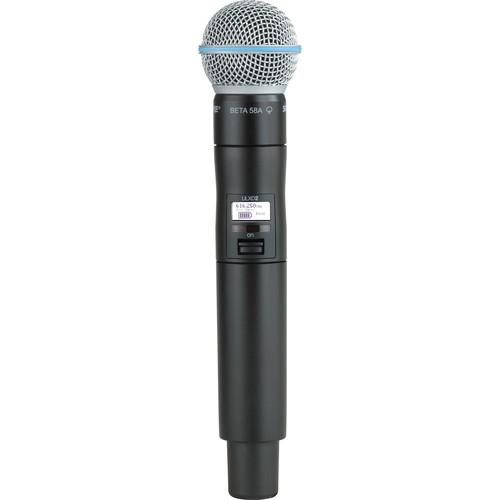 Shure ULXD2 Handheld Transmitter with Beta 58A Microphone Capsule