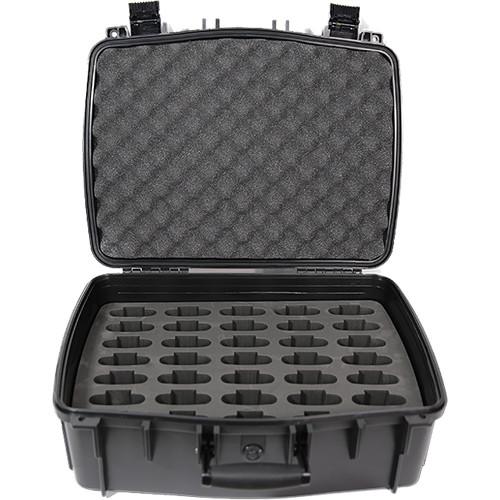 Williams Sound Large Water Resist CarryCase,35 Slot Foam Insert f PPA T46 Transmitter,FM,IR,Loop BodyPack Receivers