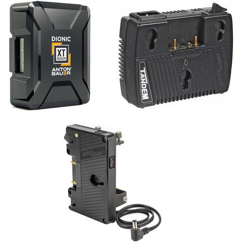 Anton Bauer Dionic XT90 2-Battery Kit with Tandem-70 Charger & Sony FS7 Plate
