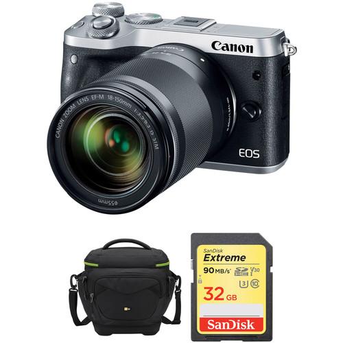 Canon EOS M6 Mirrorless Digital Camera with 18-150mm Lens and Accessories Kit