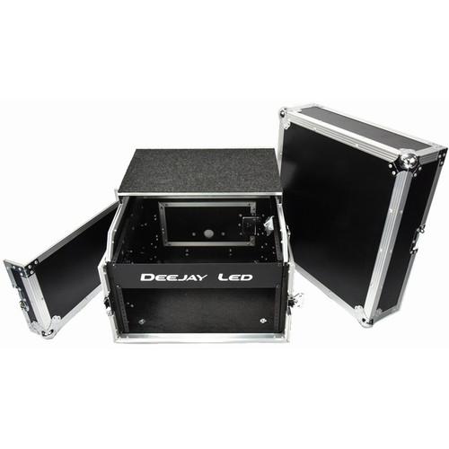 DeeJay LED Fly Drive 4RU Rack Case for DJ Amplifier with Laptop Shelf