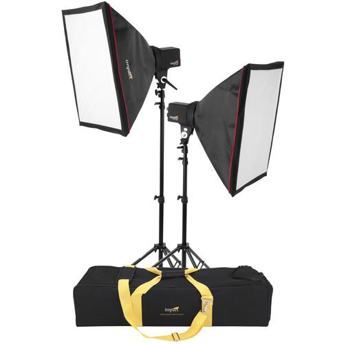 Impact EX100 Two-Monolight Kit with Stands and Case, Impact, EX100, Two-Monolight, Kit, with, Stands, Case