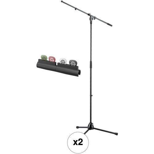 K&M 210 20 Tripod Microphone Stand Kit with Fixed Boom Arm and 14510 Pick Holder