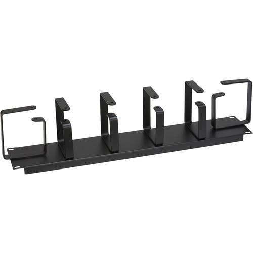 Lowell Manufacturing Cable Management Panel-2U, Horizontal Vertical D-Rings