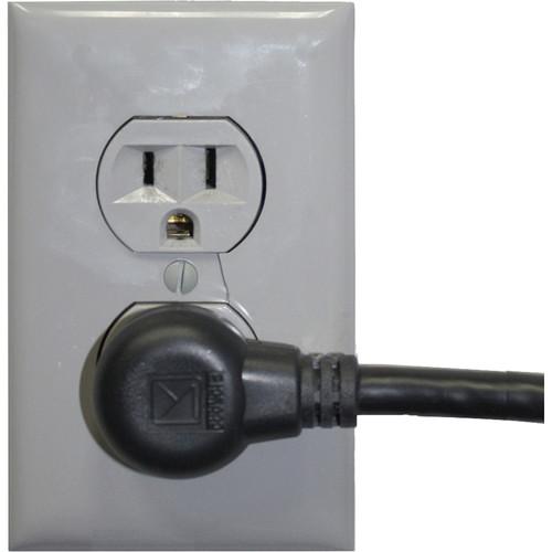Lowell Manufacturing IEC Power Cord ,90-Degree-Right-Plug - 24"