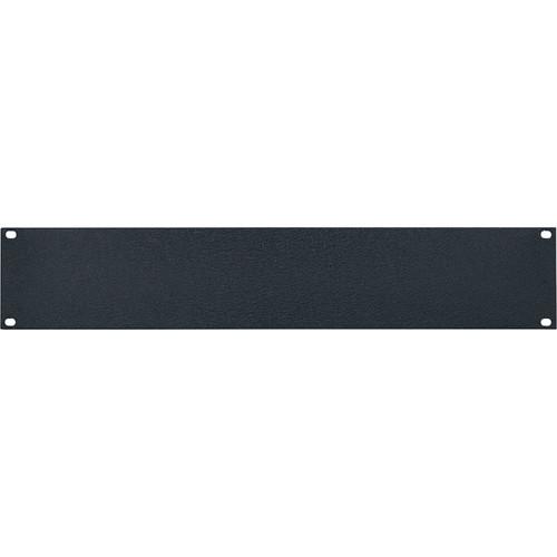 Lowell Manufacturing Rack Panel-Blank-2U, 1 8In Flat Aluminum, 12-Pak