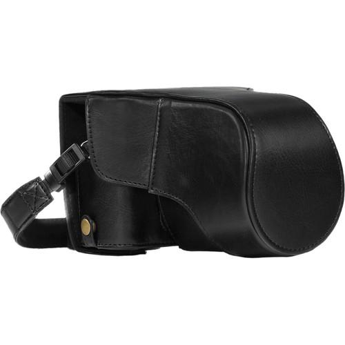 MegaGear Ever Ready PU Leather Case & Strap for Fujifilm X-T10 T20 with 16-50 18-55mm