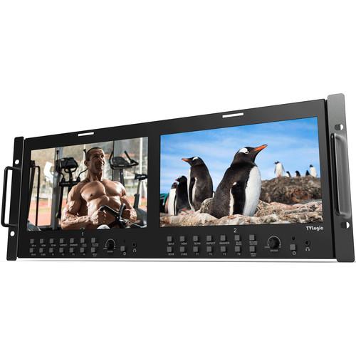 TVLogic RKM-290A Dual 9" HD SD Multichannel LCD Rack Monitor