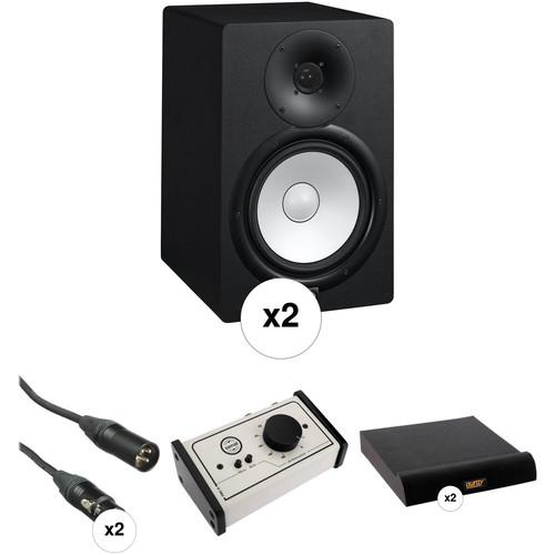 Yamaha HS8 Powered Studio Monitors with Monitor Controller and Isolation Pads Kit
