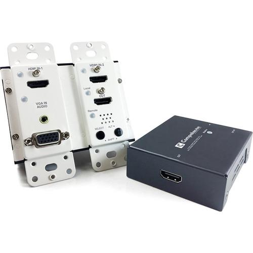 Comprehensive 4K HDBaseT Wall Plate Extender with HDMI & VGA Audio