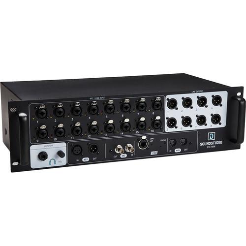 DiGiGrid SoundStudio STG-1608 16-In 8-Out Digital Audio Stagebox with SoundGrid Connectivity