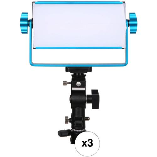 Dracast LED1000 Tulva Bi-Color LED Flood 3-Light Kit