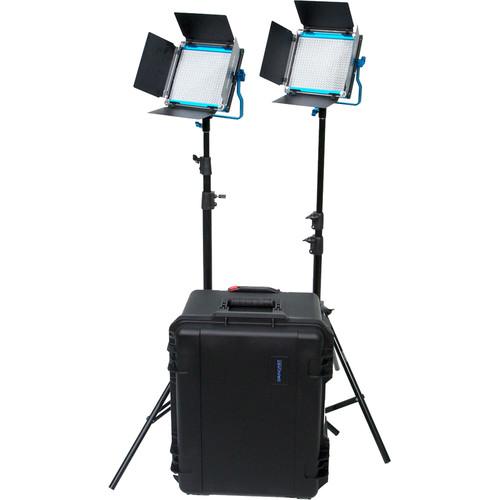 Dracast S-Series LED500 Plus Bi-Color LED 2-Light Kit with V-Mount Battery Plates