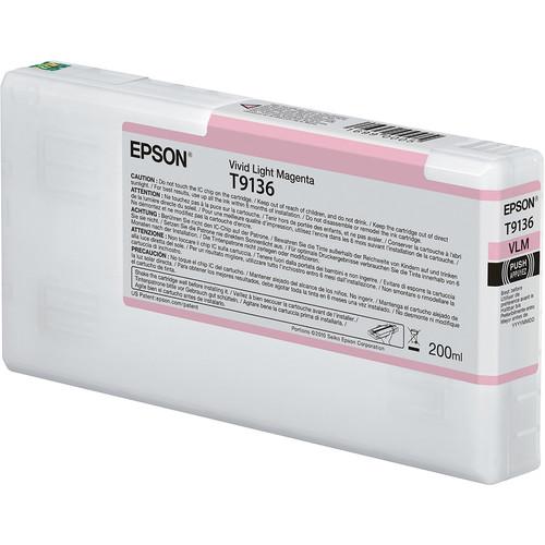 Epson T9136 UltraChrome HDX Vivid Light Magenta Ink Cartridge