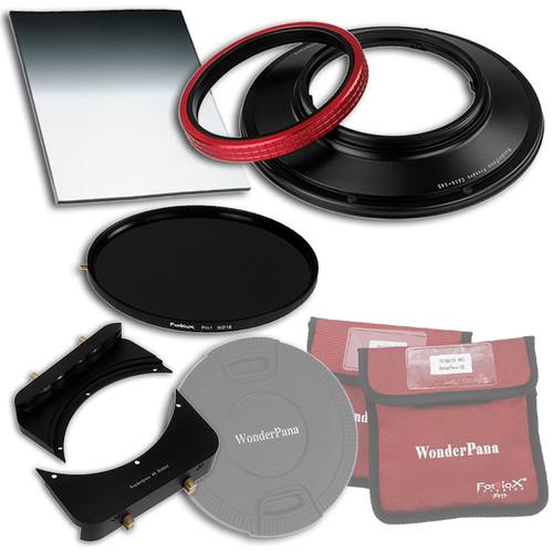 FotodioX WonderPana 145 Core Unit Kit for Canon 14mm Lens with 6.6 x 8.5" Soft-Edge Graduated Neutral Density 0.6 and 145mm Circular Polarizer Filters