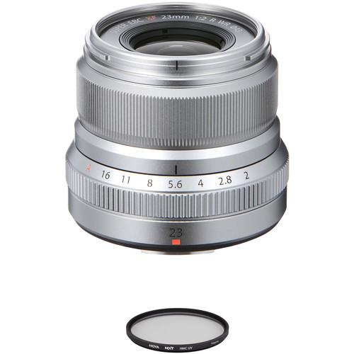 FUJIFILM XF 23mm f 2 R WR Lens with UV Filter Kit