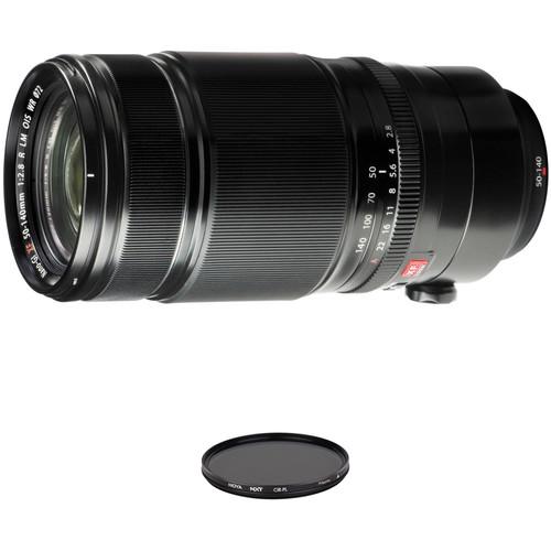 FUJIFILM XF 50-140mm f 2.8 R LM OIS WR Lens with Circular Polarizer Filter Kit