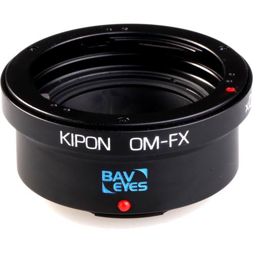 KIPON Lens Mount Adapter for Olympus OM-Mount Lens to FUJIFILM X-Mount Camera with 0.7x Speed Boost