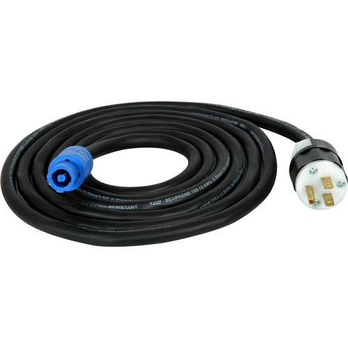 Laird Digital Cinema Locking 3-Pin 15A Neutrik powerCON Type A Cable to AC Wall Plug