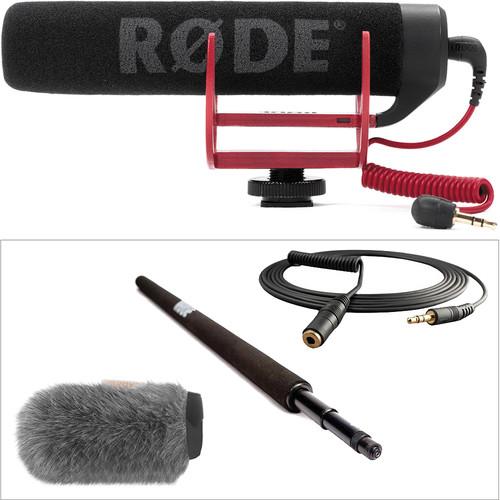 Rode VideoMic Go with Micro Boompole & Windbuster Kit